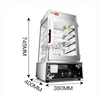 Electric Bun Steamer Commercial Stainless Steel Table Base Bun Steam Machine Bread Food Warmer Cabinet Cooking Appliances 220V 4