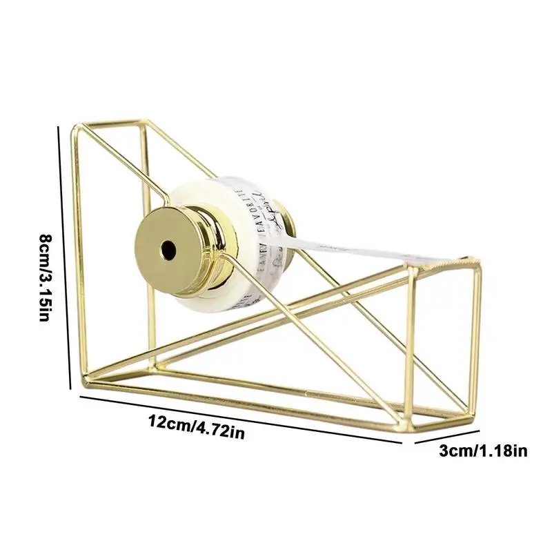 Tape Holder For Desk Metal Office Tape Dispensers Tape Cutter With Non-Skid Base Perfect For Office Home School Supplies Vintage