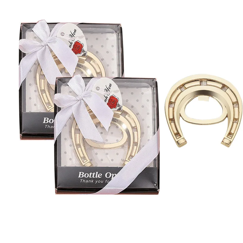 Zinc Alloy Horseshoe Beer Bottle Opener for Party Wedding Festival