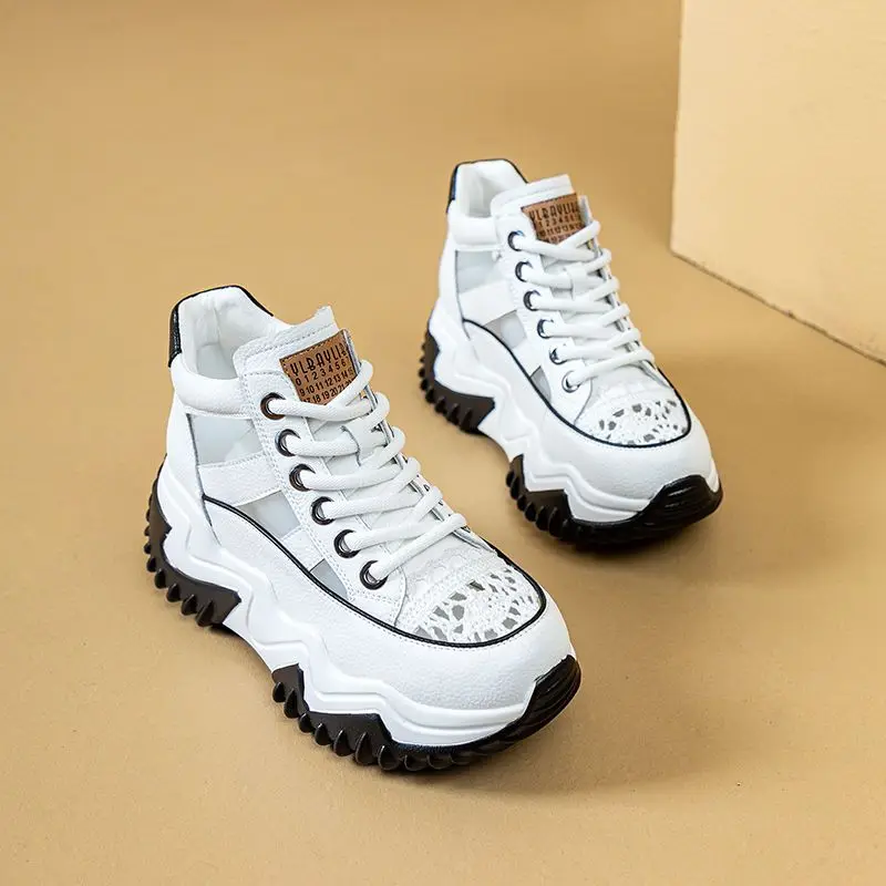 

Female Wedge Shoes Sequin Mesh Breathable Shoes Women Gold Silver Platform Sneakers Women Height Increasing Wedges Shoes Casual