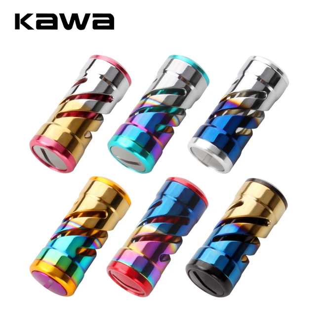 Kawa New Fishing Reel Handle Knob Rainbow Color Titanium Alloy Suit For  Daiwa And Shimano Fishing