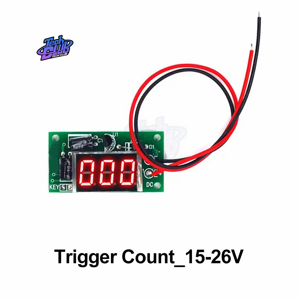 DIY Digital Counter 3-Bit Accumulator 0.36&ldquo; inches Tube Trigger Counter Module for Electronic Component Accessory