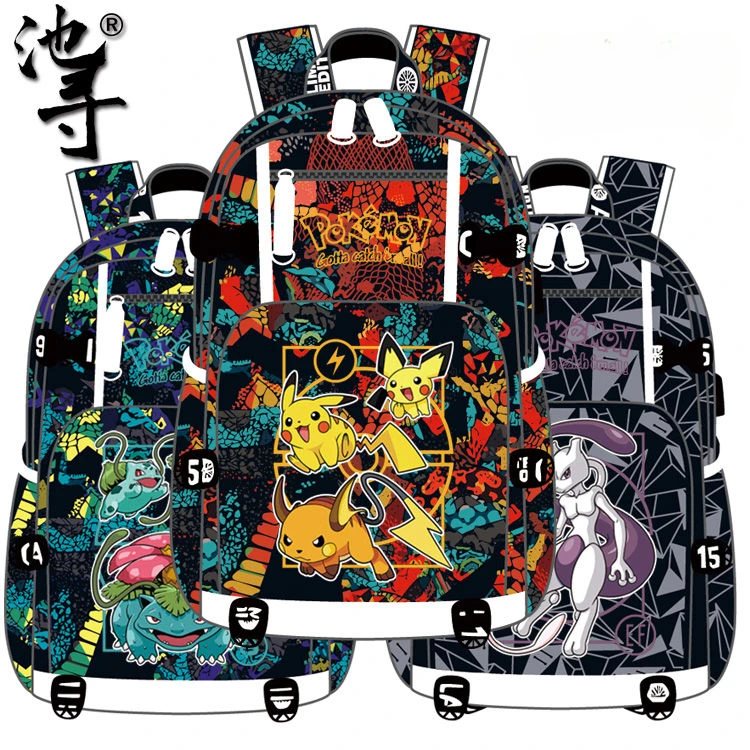 

Pokémon Joint Schoolbag Male Jenny Turtle Charmander Backpack Large Capacity Personality Anime Cartoon School Bag Mochila