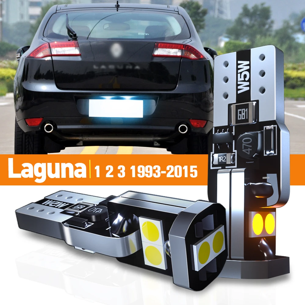 

2x LED License Plate Light For Renault Laguna 1 2 3 1993-2015 2007 2008 2009 2010 2011 2012 2013 2014 Accessories Canbus Lamp