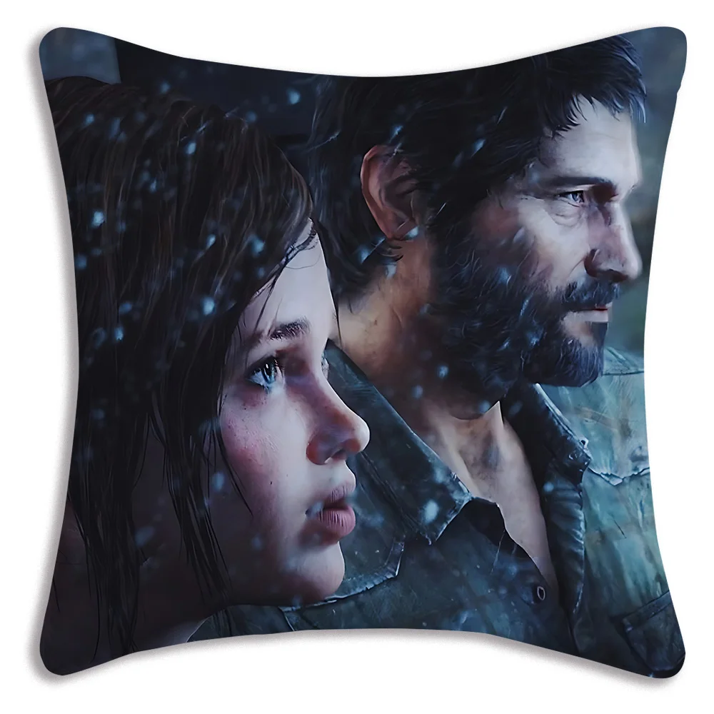 Game The Last of Us Pillow Covers Cartoon Sofa Decorative Home Double-sided Printing Short Plush Cute Cushion Cover 5