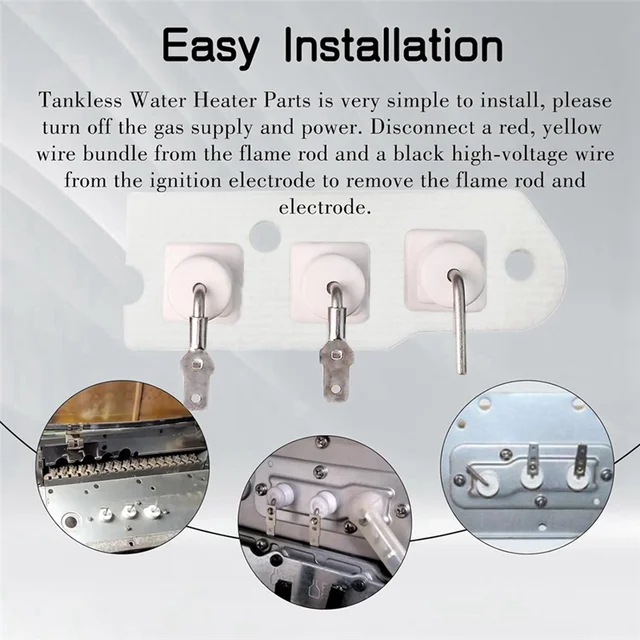 Rinnai Flame Rod Cleaning RSPO 104000012 Flae Rod Electrode Kit Of