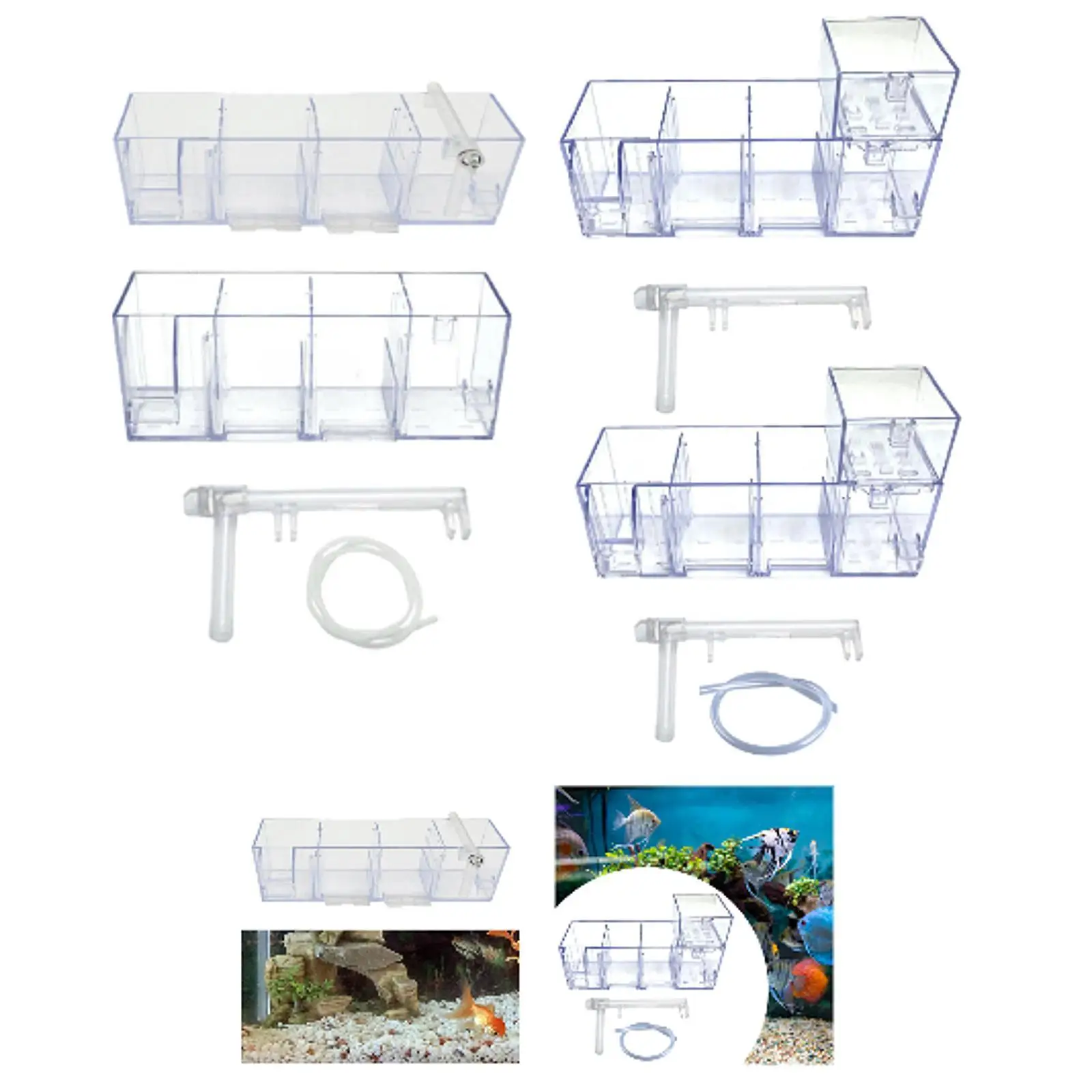 Aquarium Filter System for Fish Tanks, Simple Installation, Silent , Turtle Tanks