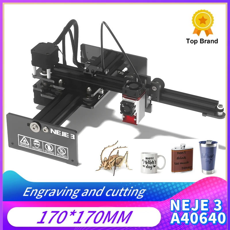 

NEJE 3 A40640/A40630/N40630 Laser Engraving Machine Metal Wood CNC Engraving and Cutting Machine