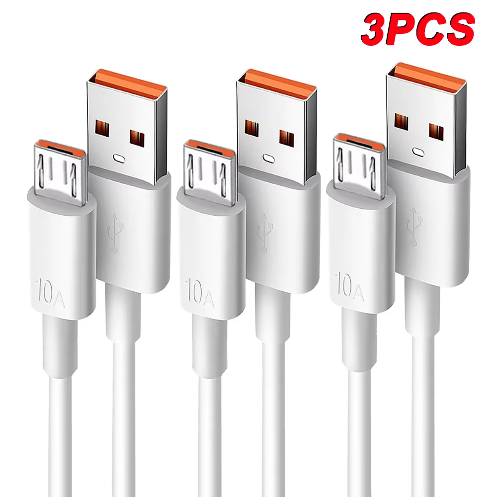 สายชาร์จ USB 3 ชิ้น รองรับ Fast Charge สำหรับ Samsung Galaxy และอุปกรณ์อื่นๆ