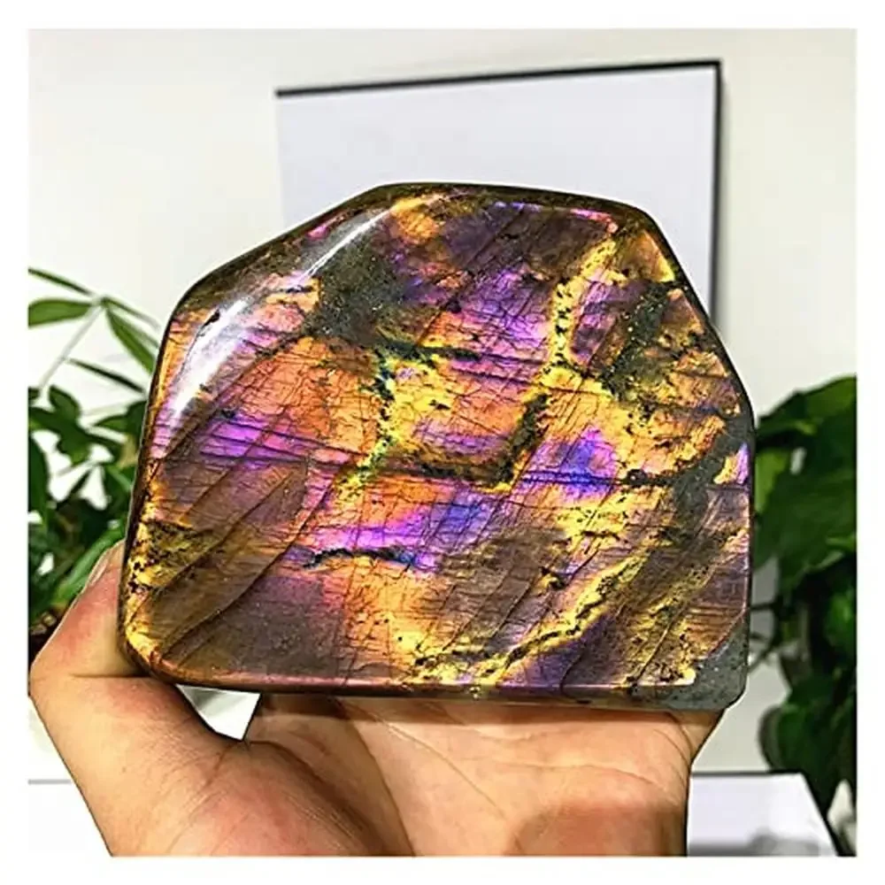 Crystal Rocks Labradorite Healing Decoration Stones Natural Energy Quartz Degaussing Home Decor Fish Tank Flowerpot Garden Altar