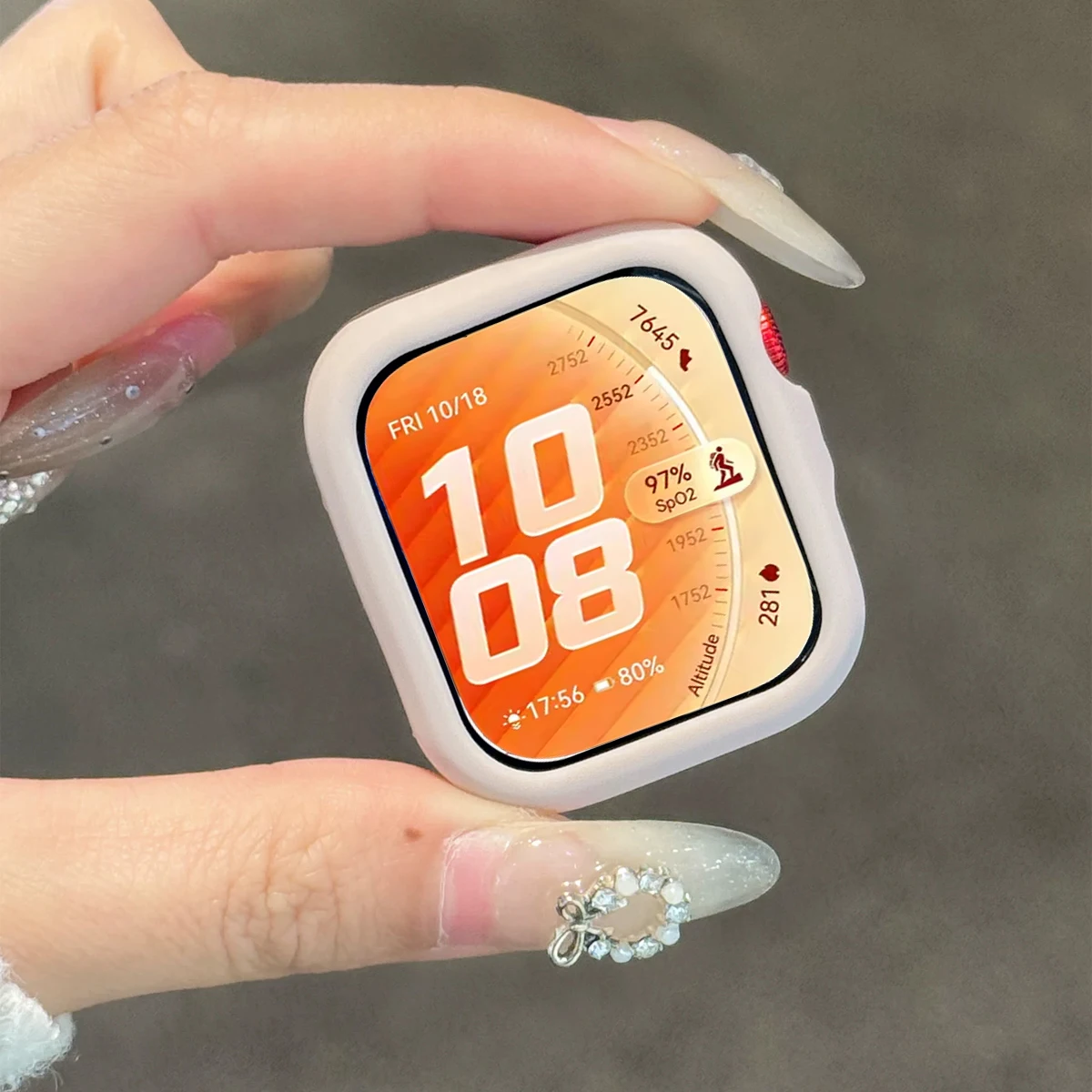 Silicone Protective Frame Case for Smartwatches - Screen Protector Shell Bumper Cover
