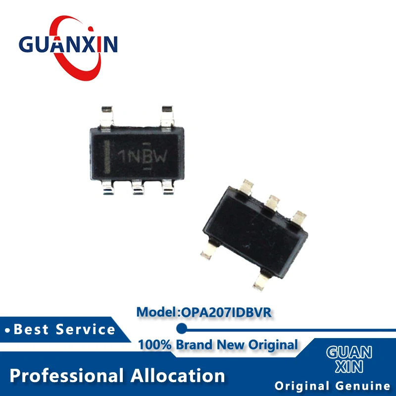 

100% New OPA207IDBVR OPA207IDBT SOT23-5 Marking 1NBW OPA207