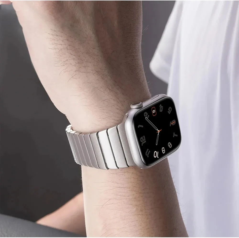 Luxury Stainless Steel Strap For Apple Watch Series 10 46mm 45mm