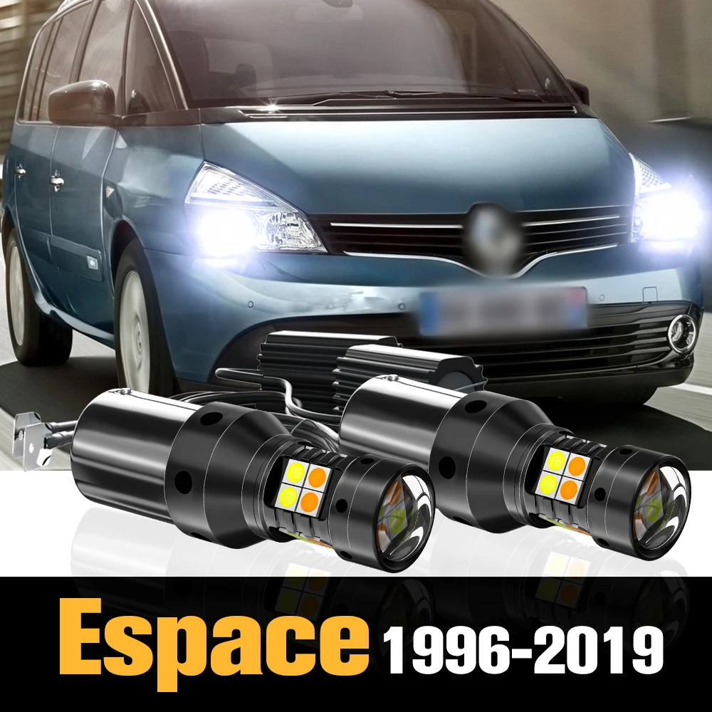 

2pcs Canbus LED Dual Mode Turn Signal+Daytime Running Light DRL Accessories For Renault Espace 3 4 5 1996-2019 2002 2014 2015