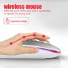 Wireless Mouse RGB Rechargeable Bluetooth Mice Wireless Computer Mause LED Backlit Ergonomic Gaming Mouse for Laptop PC 3600DPI 4 Wireless Mouse RGB Rechargeable Bluetooth Mice Wireless Computer Mause LED Backlit Ergonomic Gaming Mouse for Laptop PC 3600DPI 4