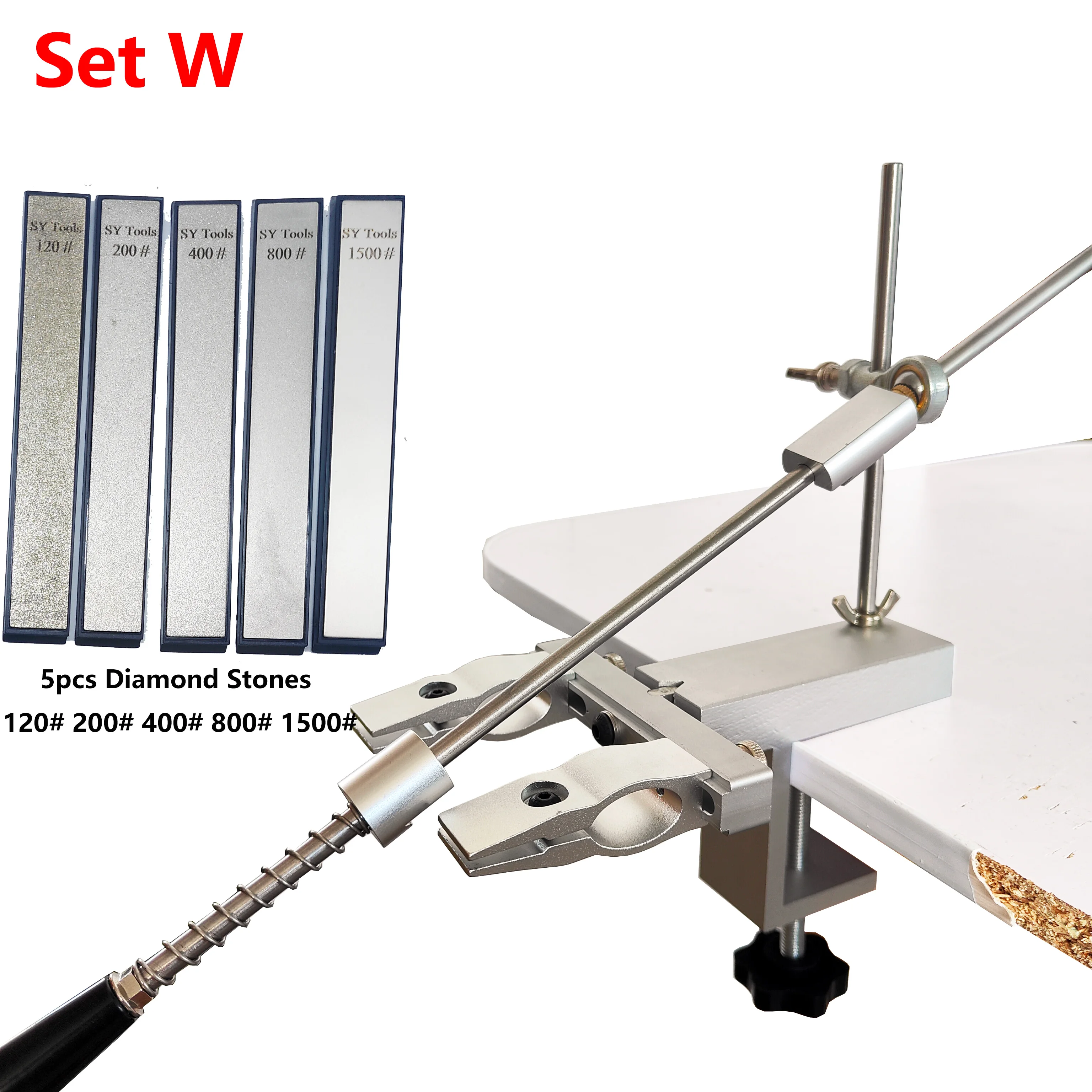 Professional All-Metal Fixed-Angle Knife Sharpener - Stable, Precise, and Efficient Grinding System