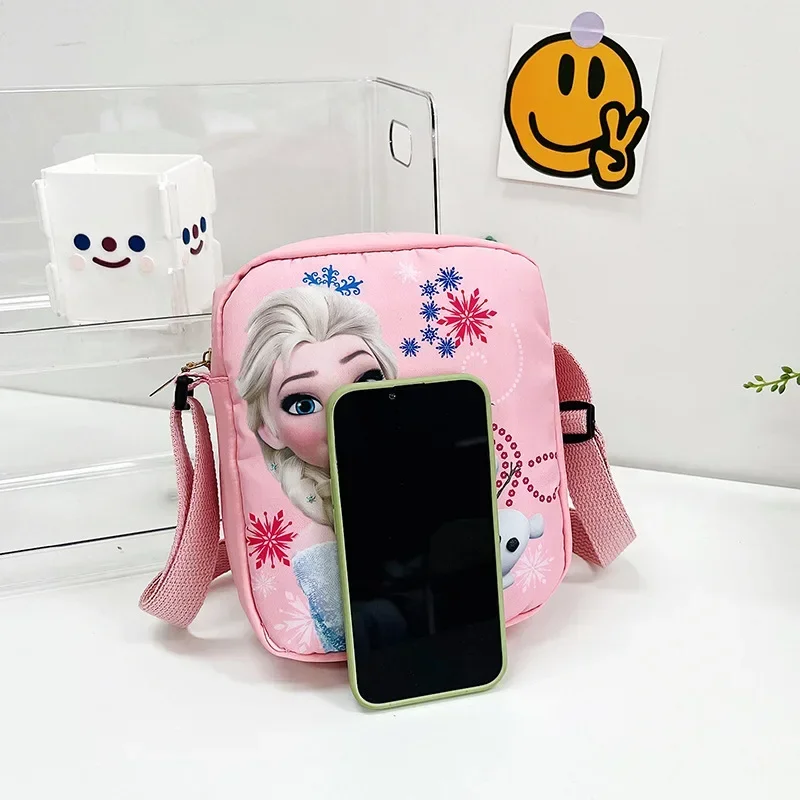 Crossbody Bag MINISO Disney Princess Series "Frozen 2" Elsa Sophia Cartoon Shoulder Bag Girls Casual Fashion Handbag