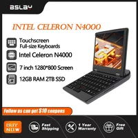 7inch Intel N4000 Mini Laptop Touchscreen Original Handwriting 12GB RAM 2TB SSD DDR4 Metal HD Camera 1280*800 Screen Notebook 1