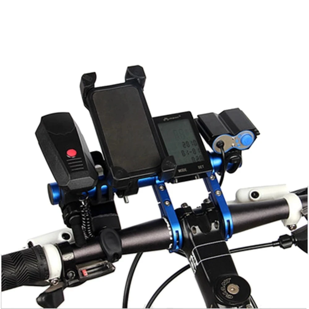 Bicycle Handlebar Extender 30CM Aluminum Alloy Mountain Bike Front Light Bracket Lamp Flashlight Accessories