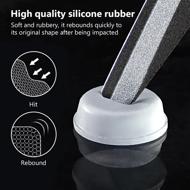 High-quality silicone rubber nail buffer for manicures and pedicures, featuring soft, rebound, durable material for smooth and shiny nails. Perfect for professional and home use.