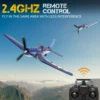Volantex New F4U Corsair RC Plane EPP Foam 400mm Wingspan 4CH 6-Axis One Key Aerobatics XPilot Stabilization System RTF Airplane 3