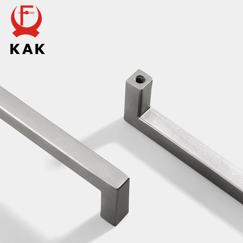 Furniture Knobs KAK Aluminum Alloy Black Furniture Handle Shoe Cabinet Knobs and Handles Kitchen Cupboard Door Pulls Furniture Door Hardware