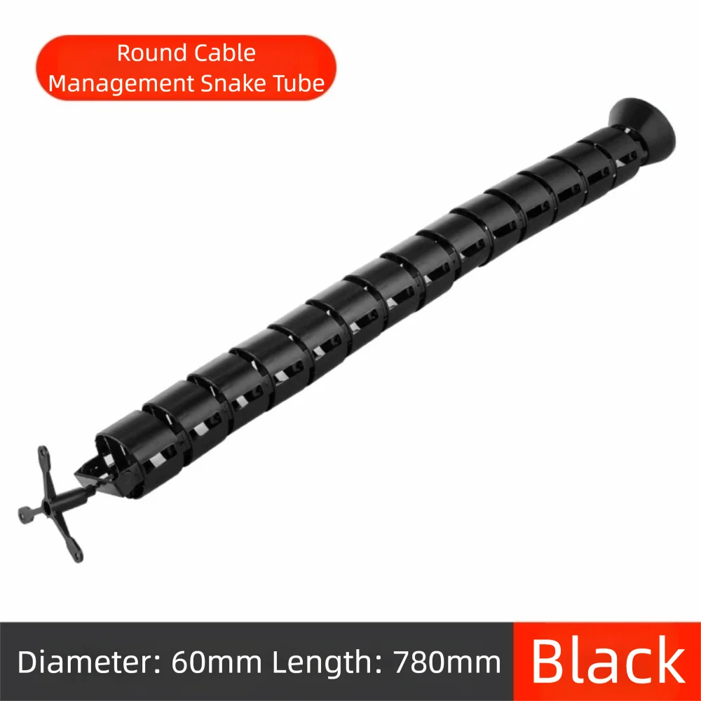 Kelepçeli Tasarım Tel Desteği Kablo Kılıfı Yüksekliği Ayarlanabilir Vertebra Yapısı Kablo Düzenleme İş İstasyonu Yılan Tasarımı