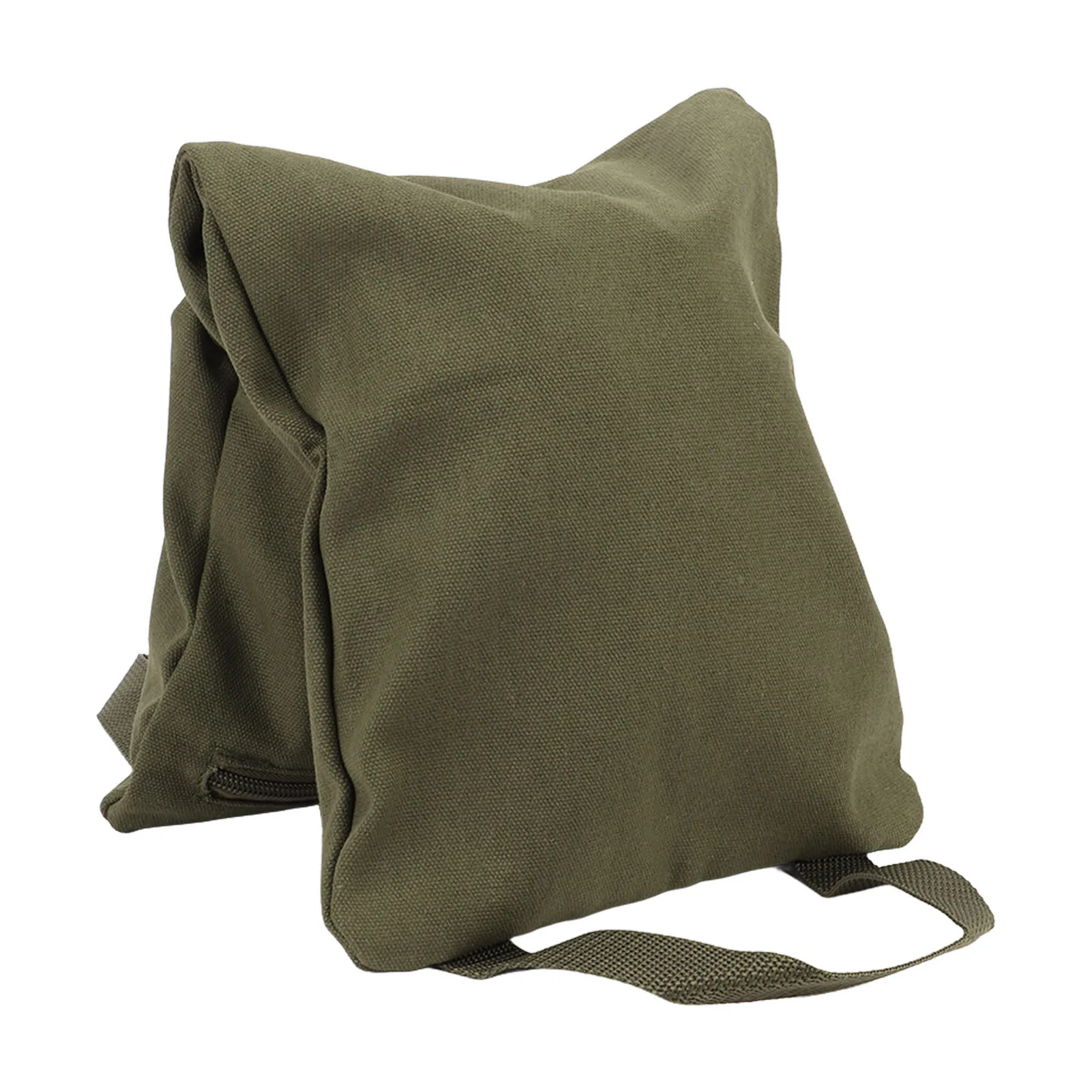 Military Green Yoga Sand Bag with Handle Portable Fillable Yoga Canvas Sandbags for Yoga Weights and Training