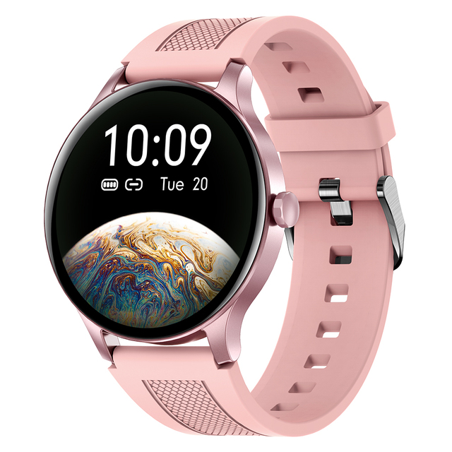 Smart Watch Women Wife's gifts HD Round Screen Fitness Tracker Waterproof Wristband blood pressure gauge Smartwatch bands