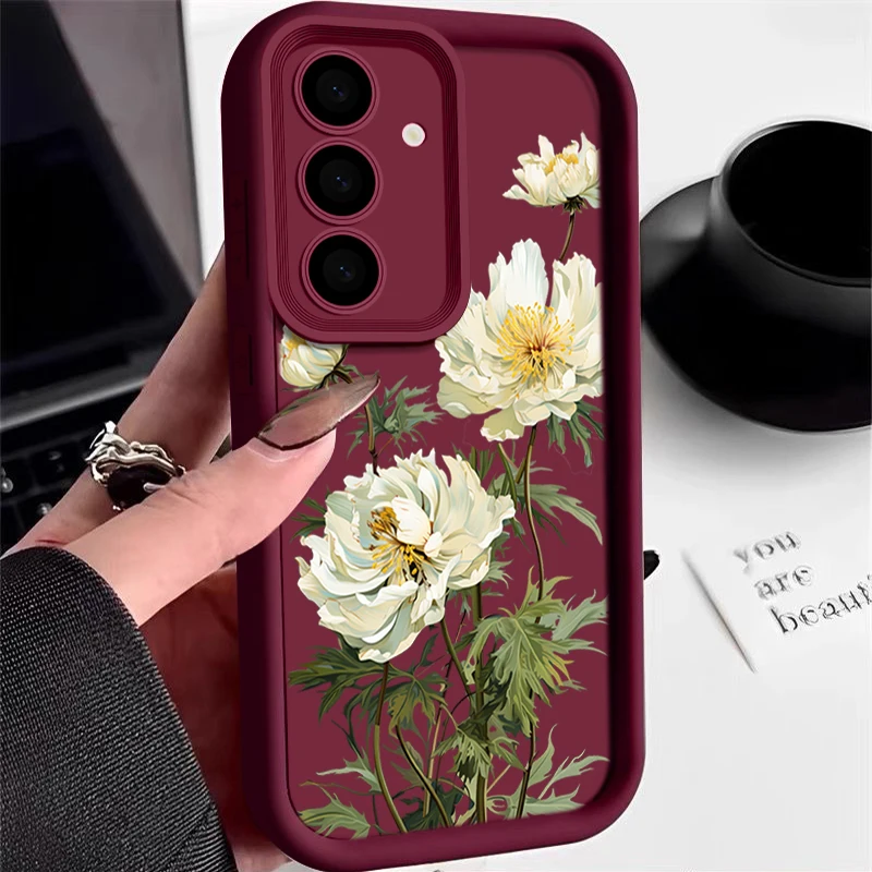 Elegant Flower Design Phone Case - Stylish Protective Cover