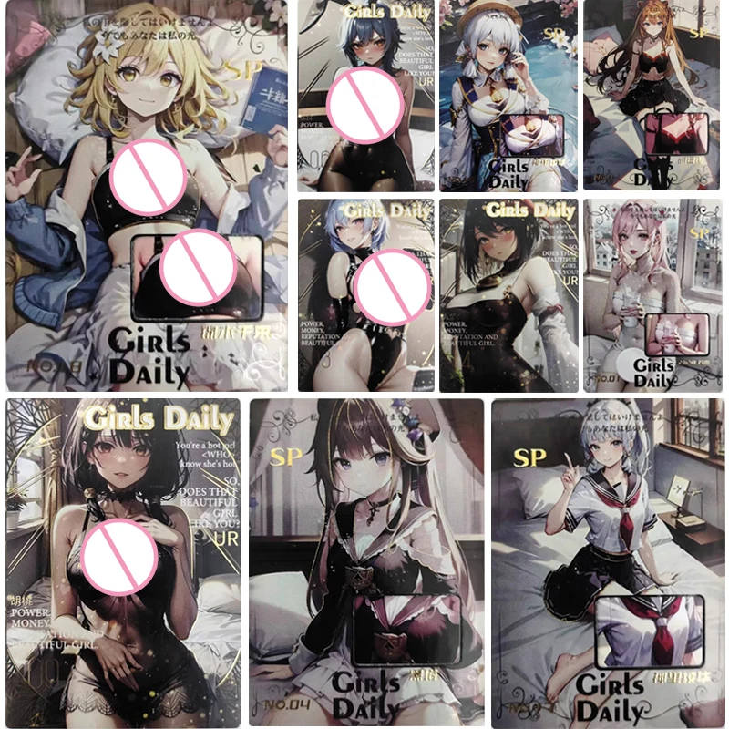 

Anime Goddess Story LABULA- SP Yae Miko Ganyu Kamisato Ayaka Kujo Sara collection card Entertainment toys Board game card