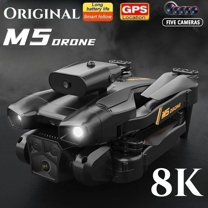 Original M5 Drone 4K HD 8K UHD Five Camera Professional Aerial Photography EIS Anti Shake