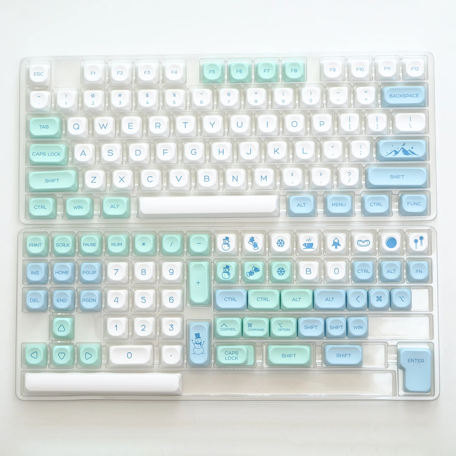KBDiy KOA Tastenkappen PBT Snow Mountain Tastenkappe individuell niedlich für Gming mechanische Tastatur MAC 138 Tasten Kappen ähnlich MOA für GMK75 67 – Detail 2