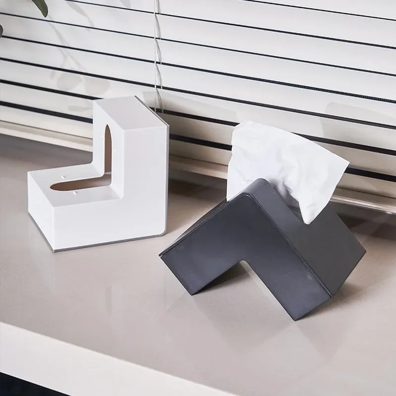 1Pcs Tissue Box Wohnzimmer Kreative Hause Papier Box Einfache Schlafzimmer Wohnzimmer Tee Tisch Desktop Dekoration Tissue Lagerung – Detail 5