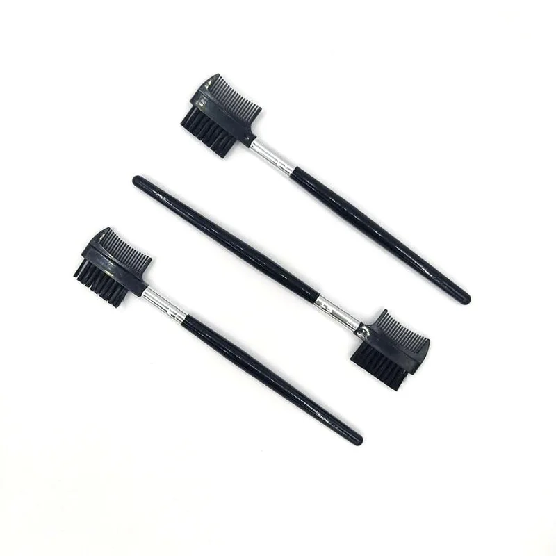 Double Head Steel Eyebrow Comb Pick Stick Eyelashes Extension Brush Eyelash Perm Lifting Separating Tools Cosmetic Makeup Tools