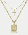 Gold Letters Cross K