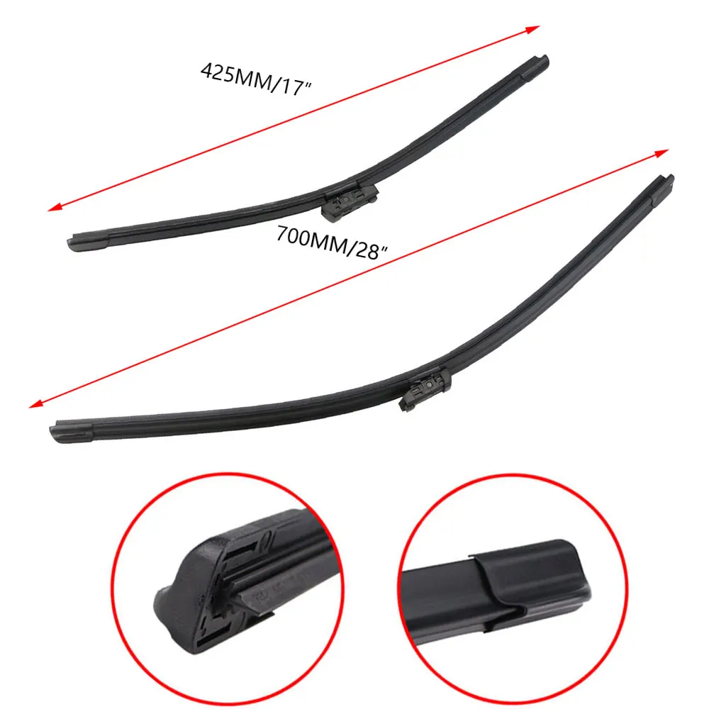 28+17" For Tesla Model 3 2018-2022 Car Accessories Front Windscreen Wiper Blade Brushes 2018 2019 2020 2021 2022 4