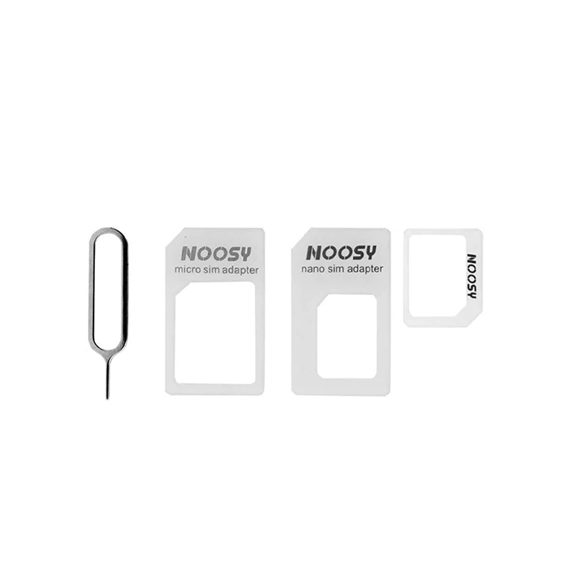 10 Sets SIM Card Adapter Standard 4 in 1 Converter Kit Nano Micro Standard Converter Steel Tray Eject Pin Smartphone sim card removal tool