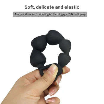 Long Anal Beads Silicone Butt Plugs Ball Ass Massage Anal Butt plug Dilator Anal plug Adult Sexual Toys for Gay Men Woman Shop 6