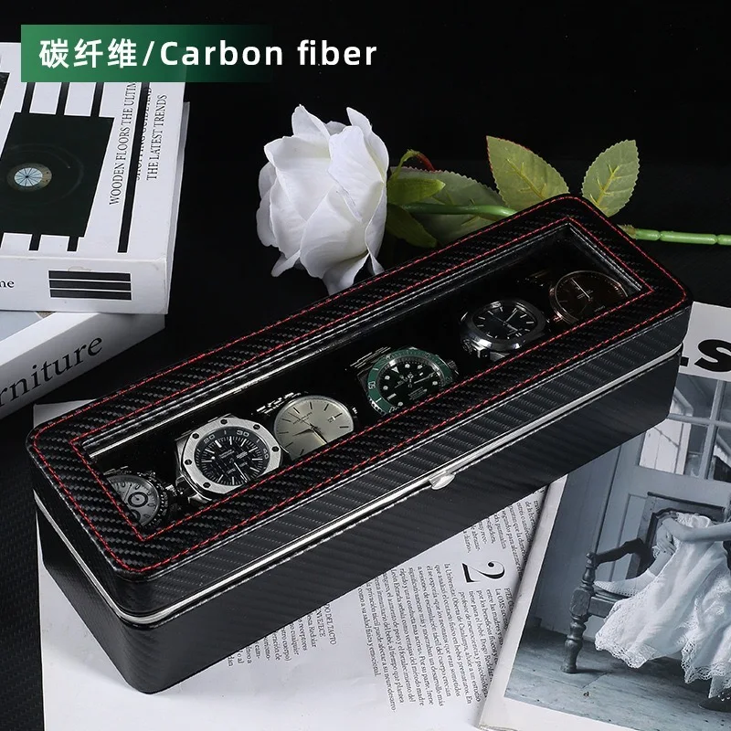 Elegant Checkered Watch Storage Case with Velvet Lining - Waterproof, Dustproof, and Protective Display Box