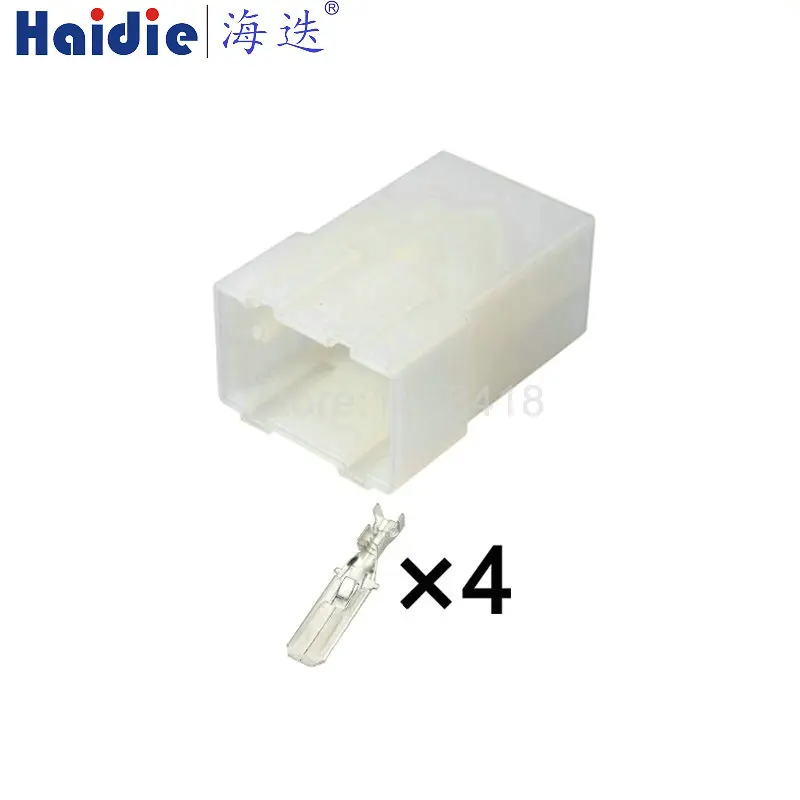 

1-20sets 4pin auto plastic electric auto cable housing harness unsealed plug connector