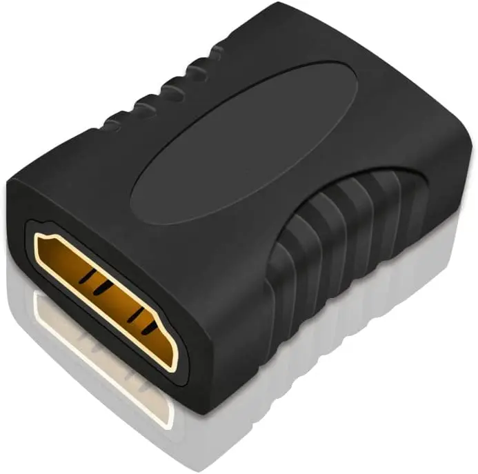 FGNS Pack x2 female to female HDMI adapter, HDMI-A splice to prolong signal, Digital extender supports Full HD and 3D