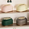 High Quality Toilet Paper Box Table Napkin Holder Nordic Striped Tissue Box Holder  Car Tissue Paper Dispenser Home Decoration 6