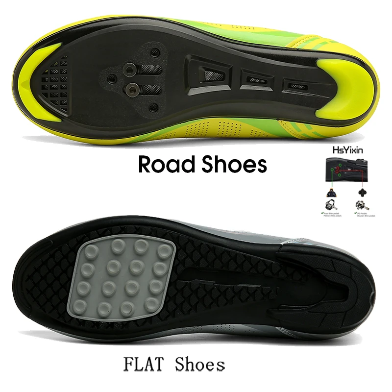Men's and Women's Road Cycling Shoes for City Riders Bicycle Shoes - Affordable and Comfortable Clipless Pedal Cycling Shoes 6