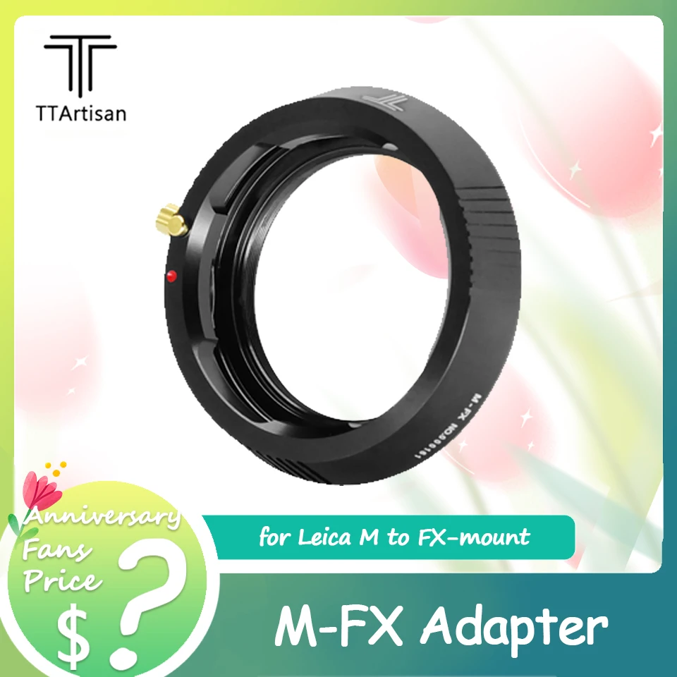 Ttartisan M-Fx Anello Adattatore Per Leica Voigtlander Zeiss M A Fujifilm Fx-Mount Mirrorless Accessori Per Fotocamere X-Pro Xe4