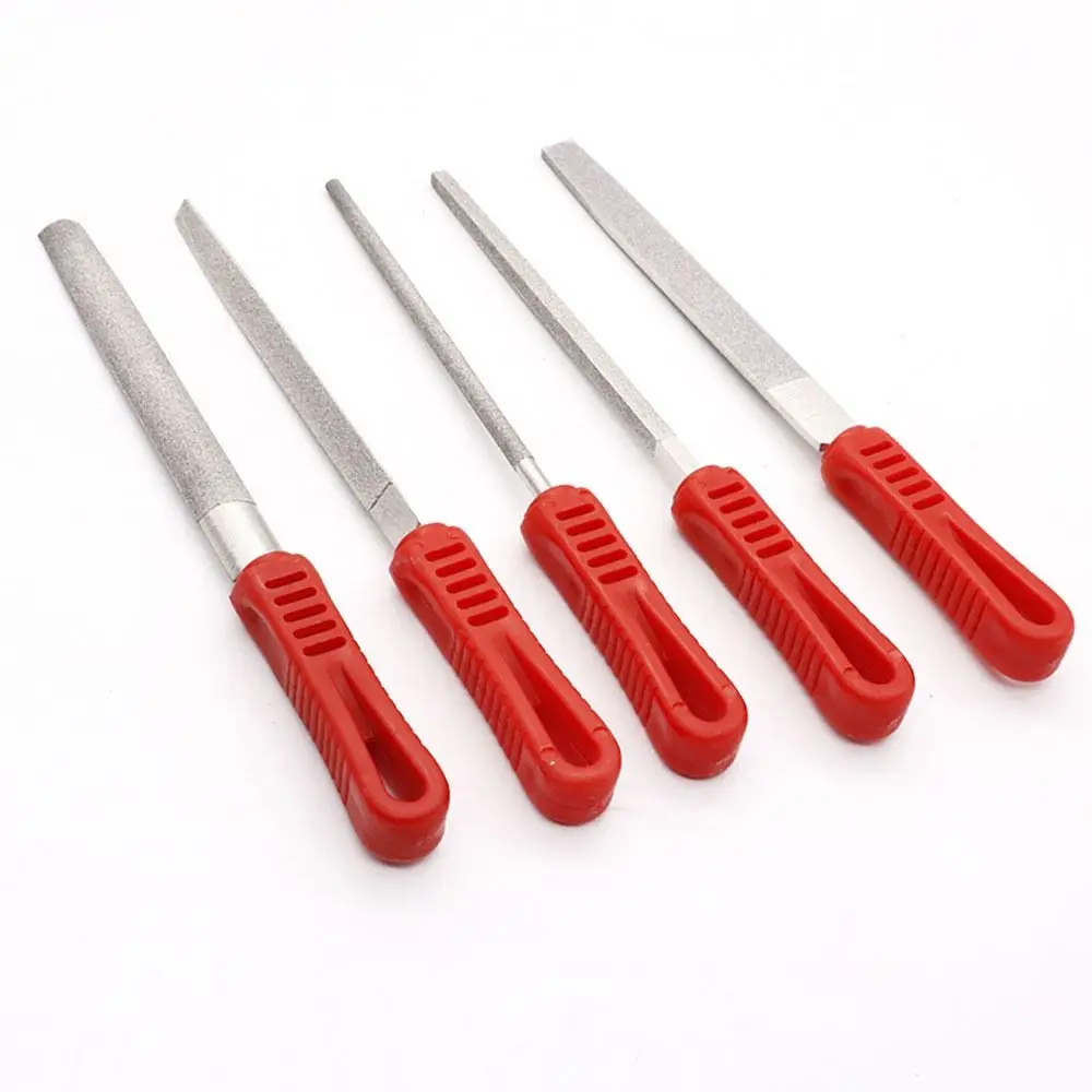 Description Picture 2 of itemDurable 6/8 Inch Diamond File Hand Tool Flat/Semicircle/Triangle/Square/Circle Polishing File Polishing Grinding Sharpening File