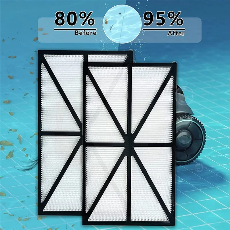 6PCS RCX70101 Filter Cartridge Refill Kit Fit for Hayward Tiger Shark Pool Vacuum Rep 827261 Robotic Pool Cleaner Filter HOT