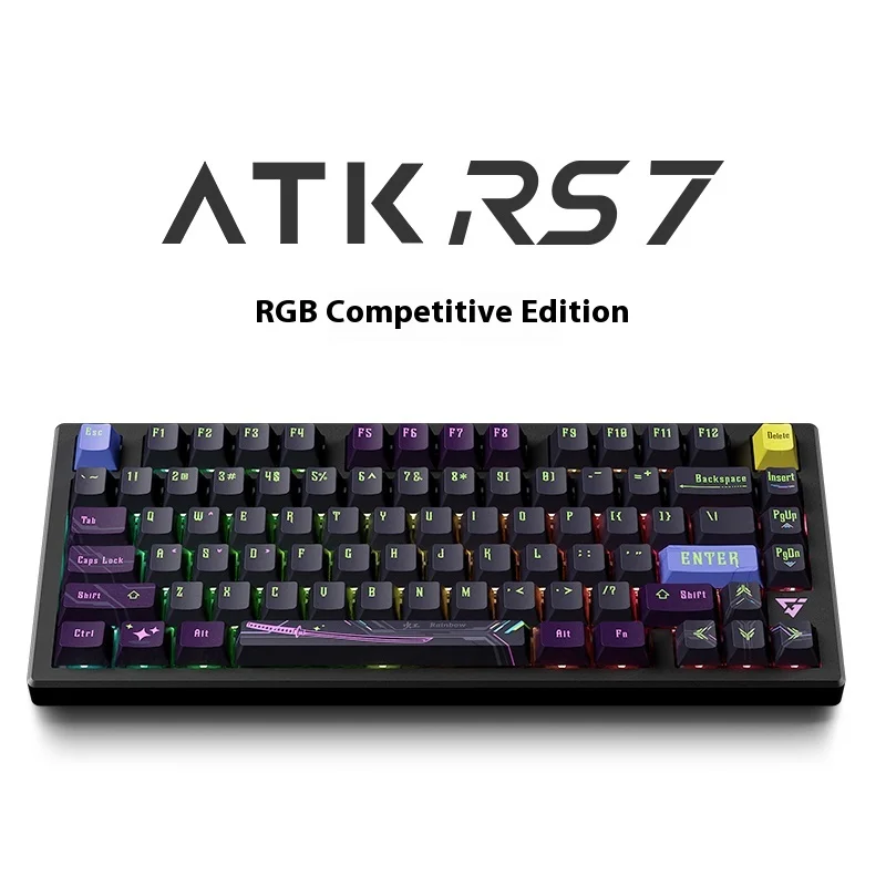 Atk rs7 proメカニカルキーボード,アルミニウム合金,磁気