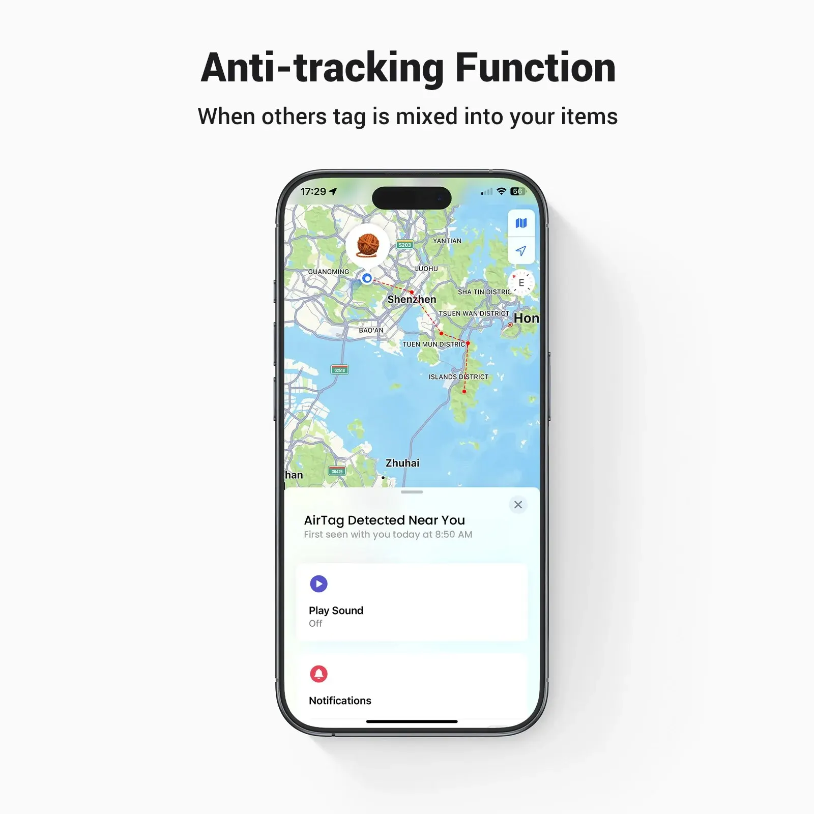 UGREEN 파인더 보안 스마트트랙 링크 스마트 태그, 애플 내 키 찾기, 블루투스 GPS 추적기, 이어버드 수하물 MFi 파인더, IOS