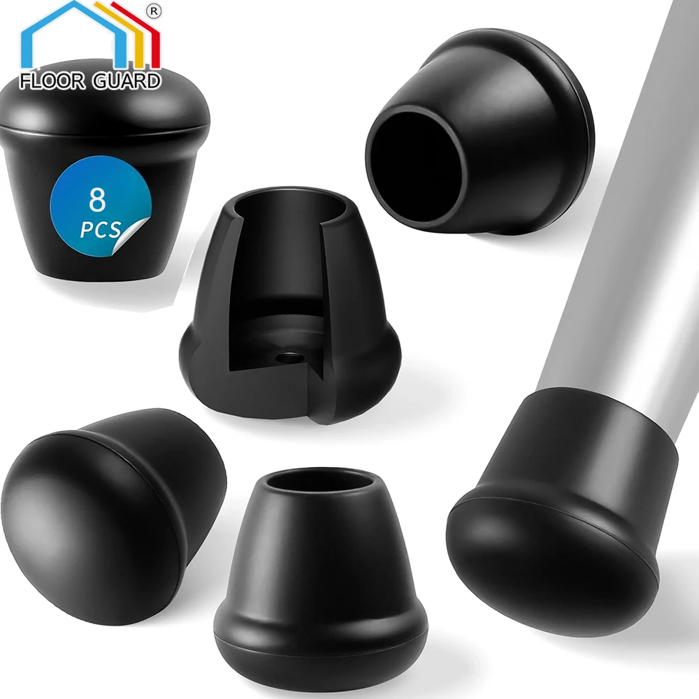 Chair Leg Floor Protectors Bottom Rubber Furniture Leg Caps Cup Cover to Protect Hardwood Floor from Round 0.75 Inch, furniture leg pads,chair leg caps,chair leg protector,rubber furniture feet pads,furniture leg caps,furniture foot protector,furniture gliders,furniture foot mats,furniture feet